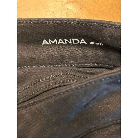 DL1961 Womens Amanda Skinny Fit Jeans Black Size 26 nwt (4714) - Picture 8 of 9